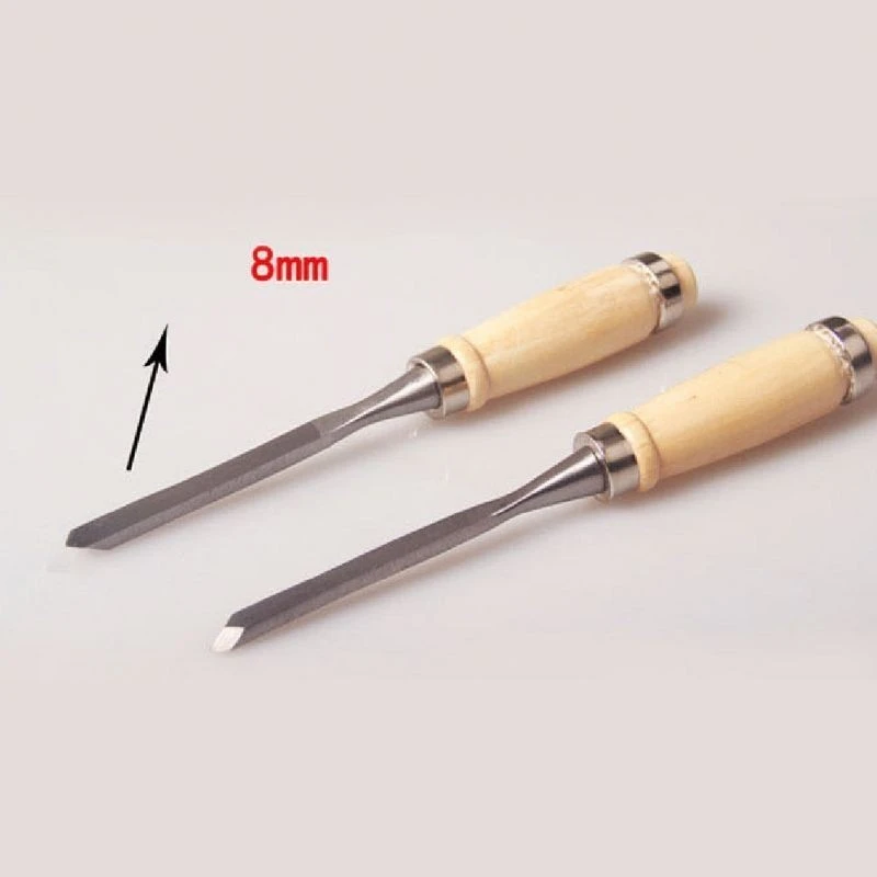 Комплект резбарски длета за дърво Troy, 12 части